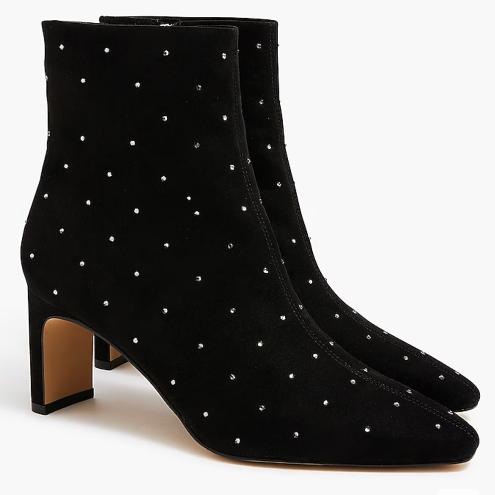 J Crew rhinestone booties NWT